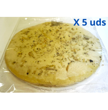 Prepizza con cebolla 28 cm  x 5 uds