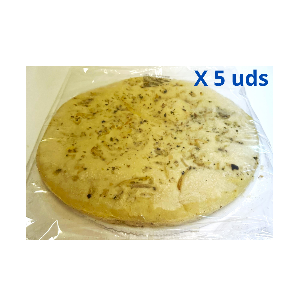 Prepizza con cebolla 28 cm  x 5 uds