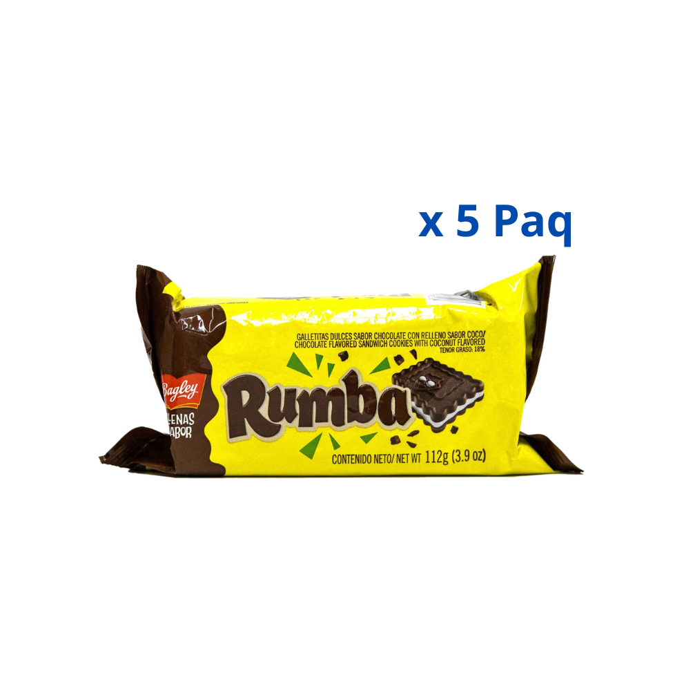 Galletitas Rumba  108 Gr  x 5 Paquetes