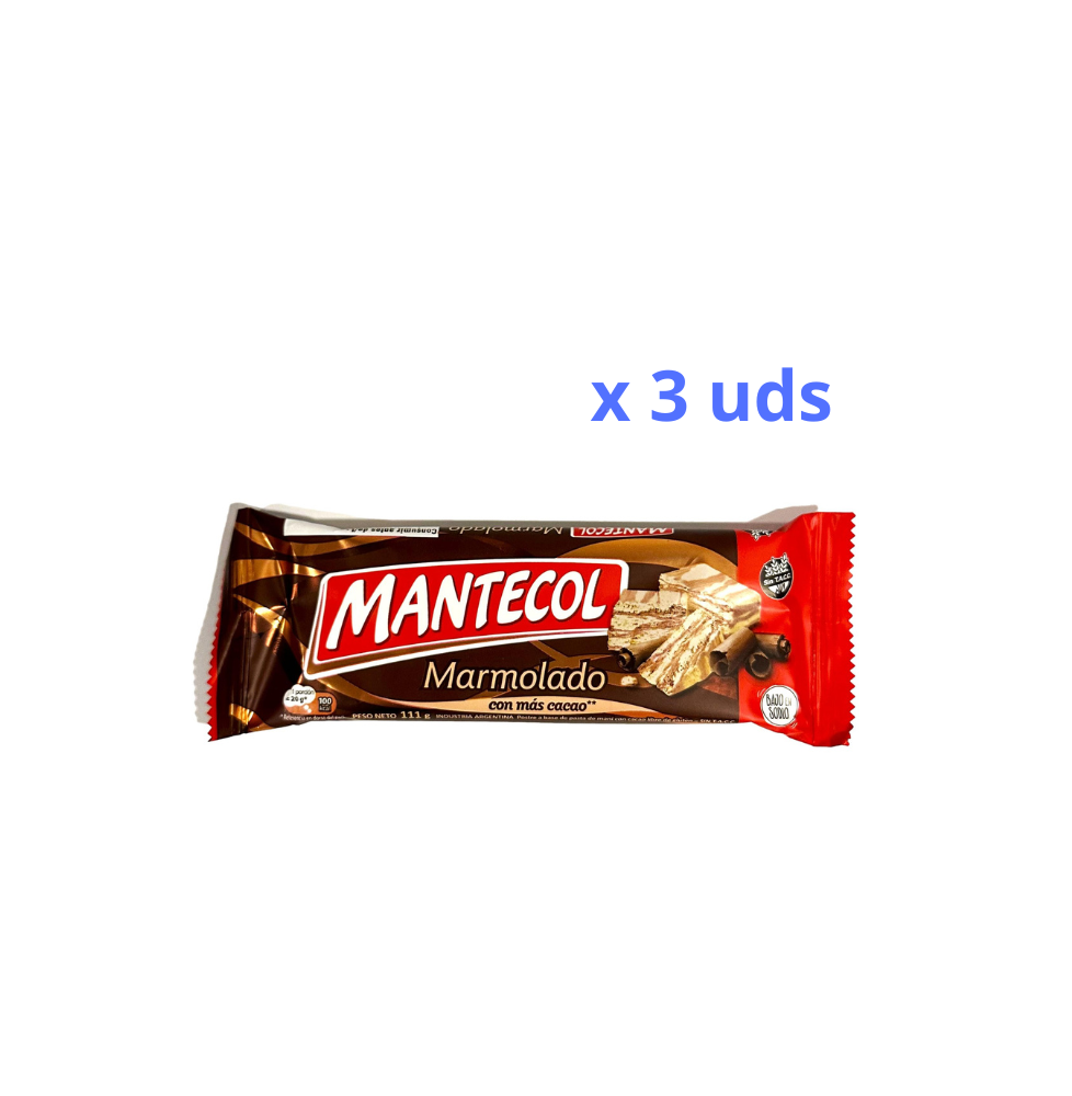 Mantecol Marmolado 111gr  x 3 uds