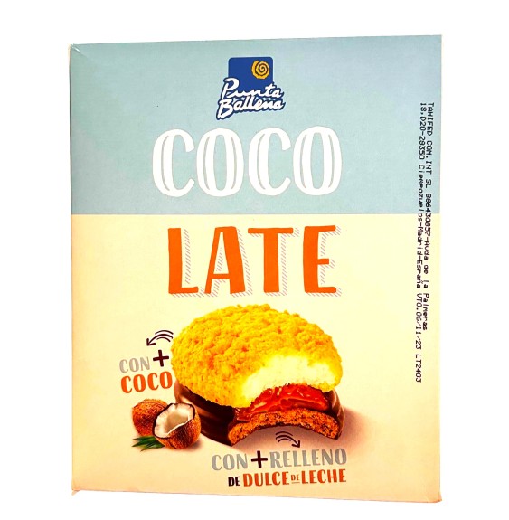 Alfajor Punta ballena coco x 8 uds.