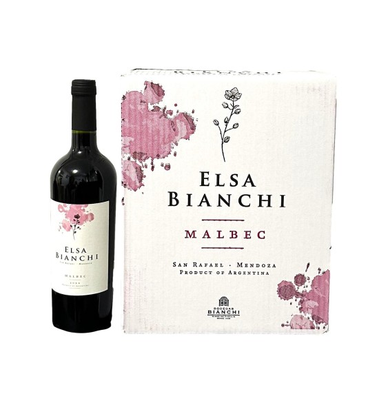 Elsa Bianchi Malbec 750 ml Caja de 6 Botellas