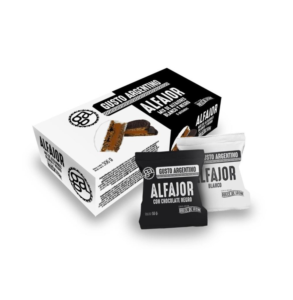 Alfajores Mixtos x 6 uds Gusto Argentino