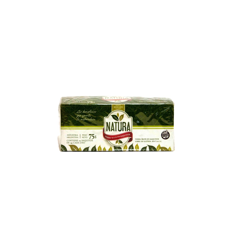 Yerba mate  25 saquitos Natura