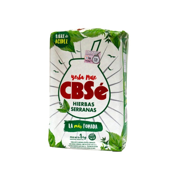 Yerba Mate Hierbas serranas CBSé de 1 kg