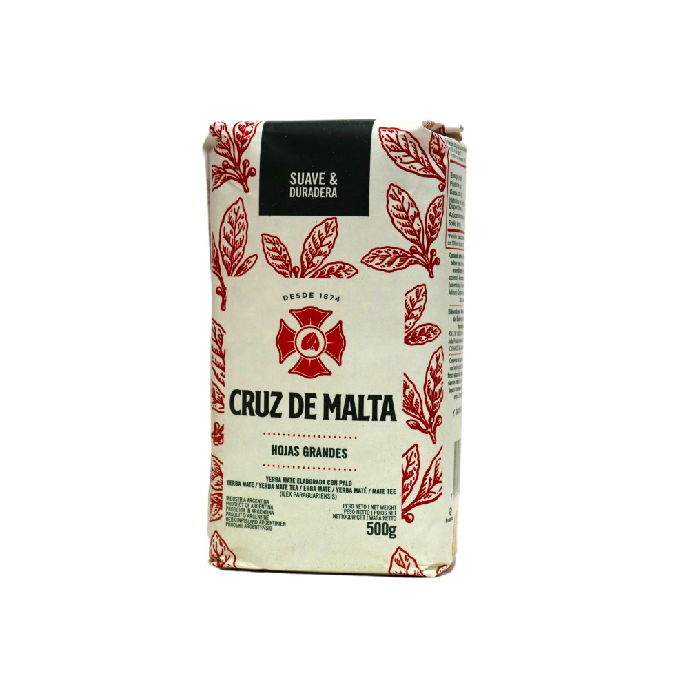 Yerba Mate Cruz de Malta Hojas grandes 500g