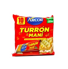 Turron de Maní Arcor x 10 uds