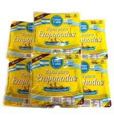 Tapas de Empanadas como las de alla  12 uds  x 6 paquetes  14 cm  460 Gr